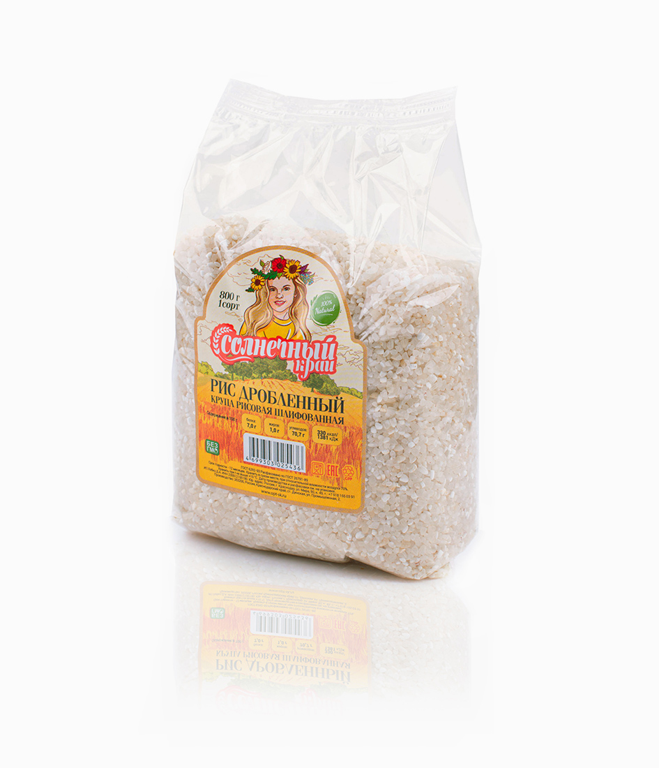 Рис дробленный 0.8 кг/12 шт